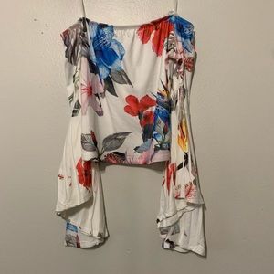 Gaze Floral Off Shoulder Blouse/Top